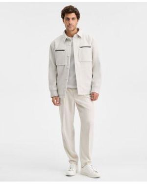 Alfani Wool Shirt Jacket Sweater T Shirt Brushed Suit Pants Macys Exclusive - White