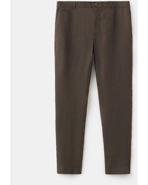 Mango Slim-fit Pants - Gray