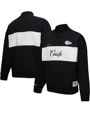 Mitchell & Ness Kansas City Chiefs Quarter-zip Jacket - Black