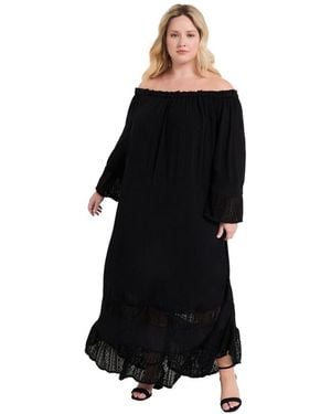 June + Vie June + Vie June + Vie Off-the-shoulder Maxi Dress - Black