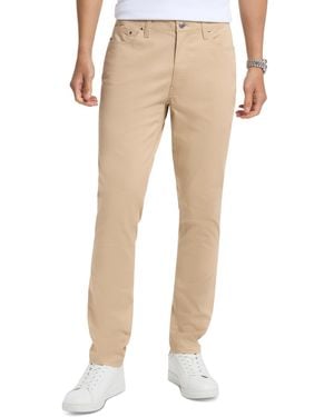 Michael Kors Parker Slim-fit Stretch Five-pocket Pants - Natural