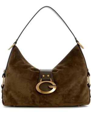 Guess Camden Large Shoulder Handbag - Brown