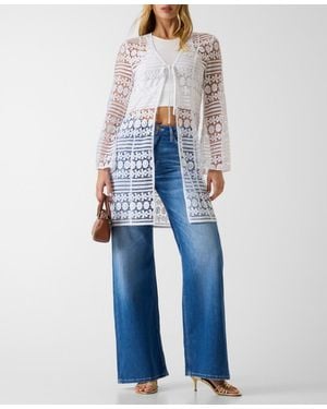 Guess Tasha Long-sleeve Lace Top - Blue