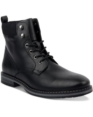 Club Room Westin Lace-up Boots - Black
