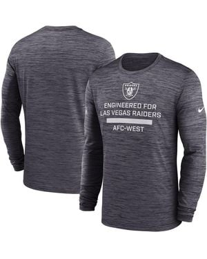 Nike Las Vegas Raiders Sideline Velocity Performance Long Sleeve T-shirt - Blue