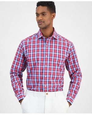 Club Room Plaid Dress Shirt - Red