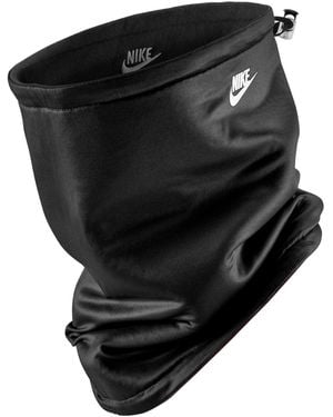 Nike Fleece Embroidered Logo Neck Warmer - Black