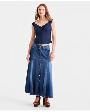Guess Nidia Long Skirt - Blue