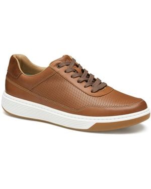 Johnston & Murphy Dawson Perforated U-throat Sneakers - Brown