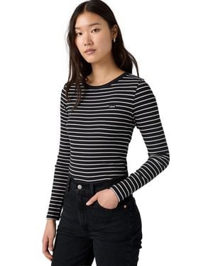 Levi's Hayes Clara Strip Long Sleeve Top - Black