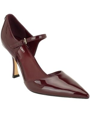 Calvin Klein Brynia Two Piece Mary Jane Stiletto Pumps - Red