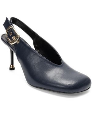 Prologue Shoes Flaris Slingback Stiletto Pump - Blue