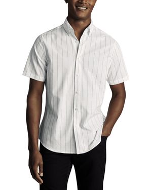 Charles Tyrwhitt Stripe Poplin Shirt - White