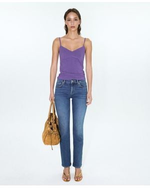 Mango Mid-rise Skinny Jeans - Blue