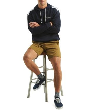 Nautica Tape Shoulder Long Sleeves Hoodie - Black