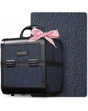 Byootique Makeup Train Case Cosmetic Organizer - Black