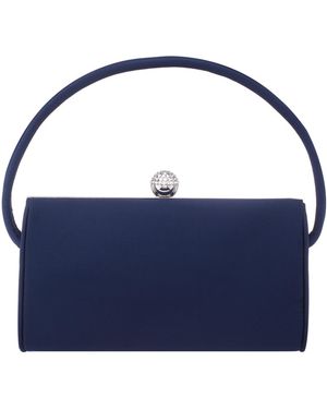 Nina Khalani Vintage Style Small Satchel Bag - Blue