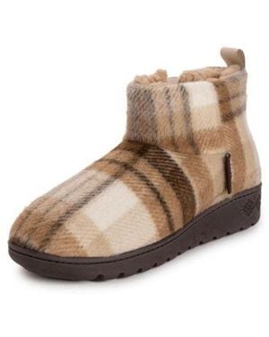 Muk Luks Avery Plaid Slipper - Brown