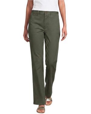 Lands' End Knockabout Chino High Rise Straight Leg Pants - Green