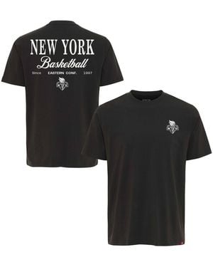 Sportiqe And New York Liberty Athletic Club Collection Duke Relaxed Fit Premium T-shirt - Black