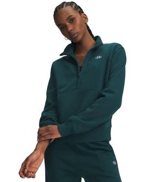 Under Armour Rival Fleece Half-zip Sweatshirt - Green