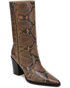 Franco Sarto Jaxon Pointed Toe Western Boots - Brown