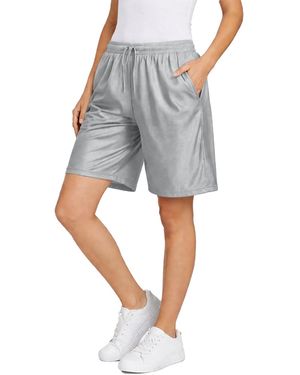 Jump Start Loose Fit Moisture-wicking Performance Dazzle Shorts - Gray