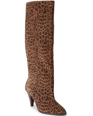 Kurt Geiger Lambeth Slouchy Pointed-toe Suede Boots - Brown
