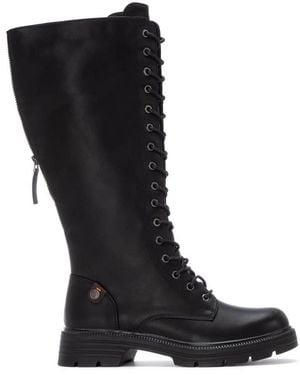 Xti Combat Boots Refresh Collection By - Black