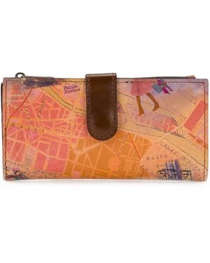 Patricia Nash Nazari Leather Wallet - Orange