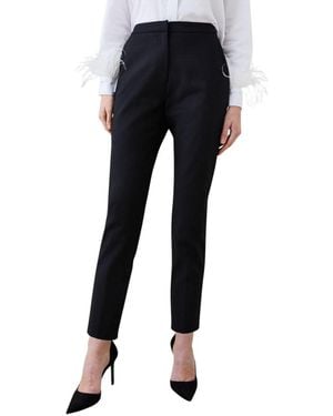 Karen Millen Essential Techno Woven Pants - Black