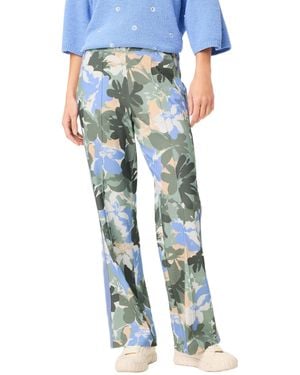 Olsen Botanic Camo Side Stripe Pant - Blue