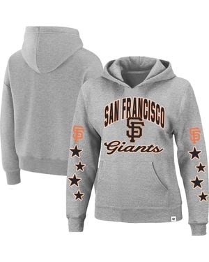 '47 San Francisco Giants Plus Size Starry Eye Hoodie - Gray