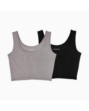 LARKEN Maternity Nursing And Hands-free Pumping Bra - Gray