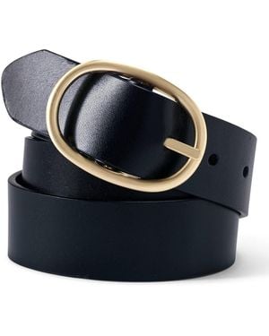 Lands' End Plus Size Reversible Belt - Blue