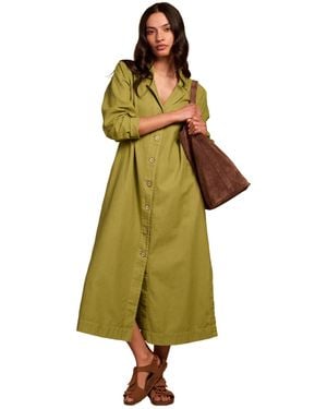 Celtic & Co. Celtic And Co. Longline Overshirt Dress - Green