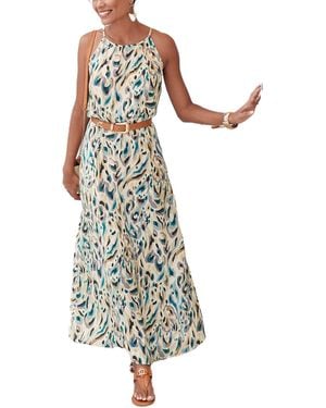 Lascana High Neck Sleeveless Maxi Dress - White