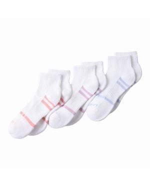Lands' End 3-pack Half Cushion Performance Quarter Socks - White