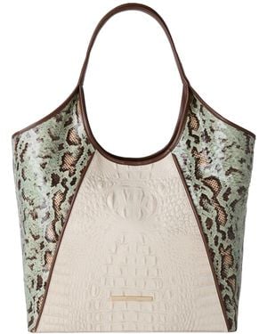 Brahmin Iona Genoa Oversized Extra-large Tote Bag - Gray
