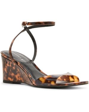 Madden Girl Lainey Two-piece Wedge Sandals - Metallic
