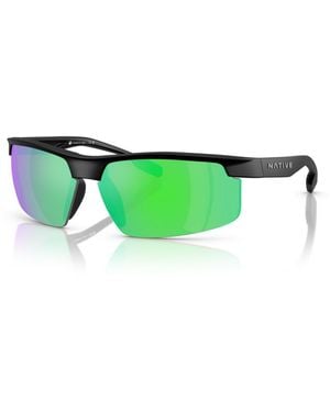 Native Eyewear Native Polarized Sunglasses - Green