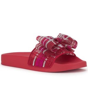 INC International Concepts Peymin Pool Slides - Red