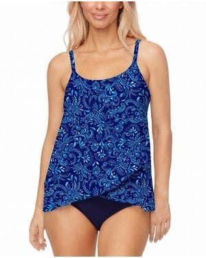 Island Escape Cape Town Underwire Tankini - Blue