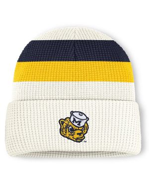 Nike And Michigan Wolverines Legacy Letter Cuffed Knit Hat - Blue