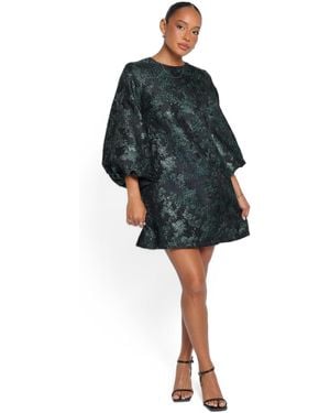 Petal & Pup Treloar Long Sleeve Mini Dress - Blue