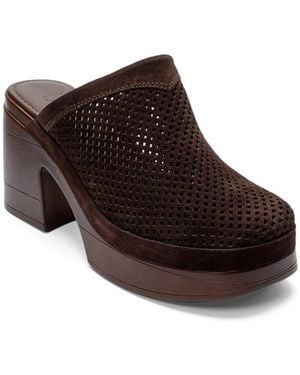 Forever & Always Shoes Forever And Always Shoes Dejas Leather Platform Block Heel Sandal - Brown
