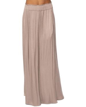 JLUXLABEL River Satin Maxi Skirt - Brown