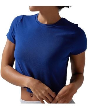 Tavi Ribbed Tee - Blue
