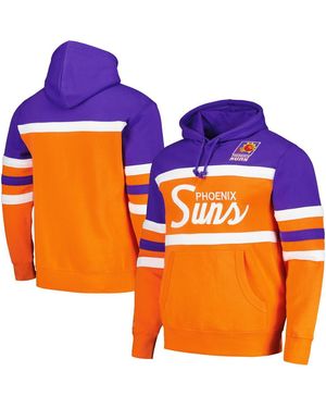 Mitchell & Ness Orange/purple Phoenix Suns Head Coach Pullover Hoodie