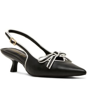Madden Girl Kenny Bow Slingback Pumps - Black
